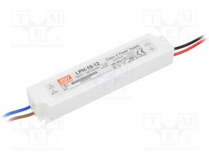 Power Supply Mean Well 220V-12V ,18W 