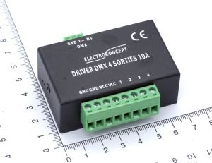 Contrôleur DMX pour LED STRIP 4 Canaux 10A 16bits BOX