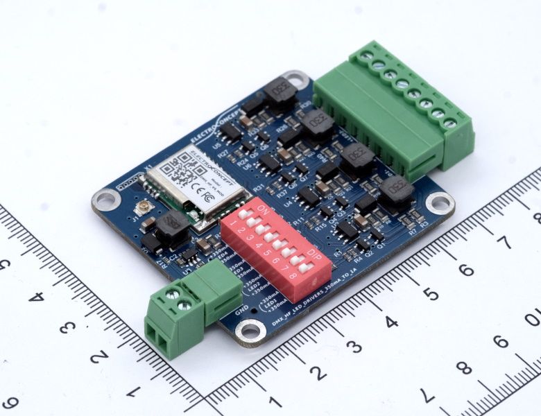 Carte DMX HF Contrôleur de Leds de puissance 4 canaux 350mA-1020mA