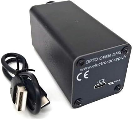 Adaptateur USB Vers DMX512 Pour Contrôle D'éclairage LED - Compatible PC, Débit Jusqu'à 3 Mbps, Câble 1,8 M - 11